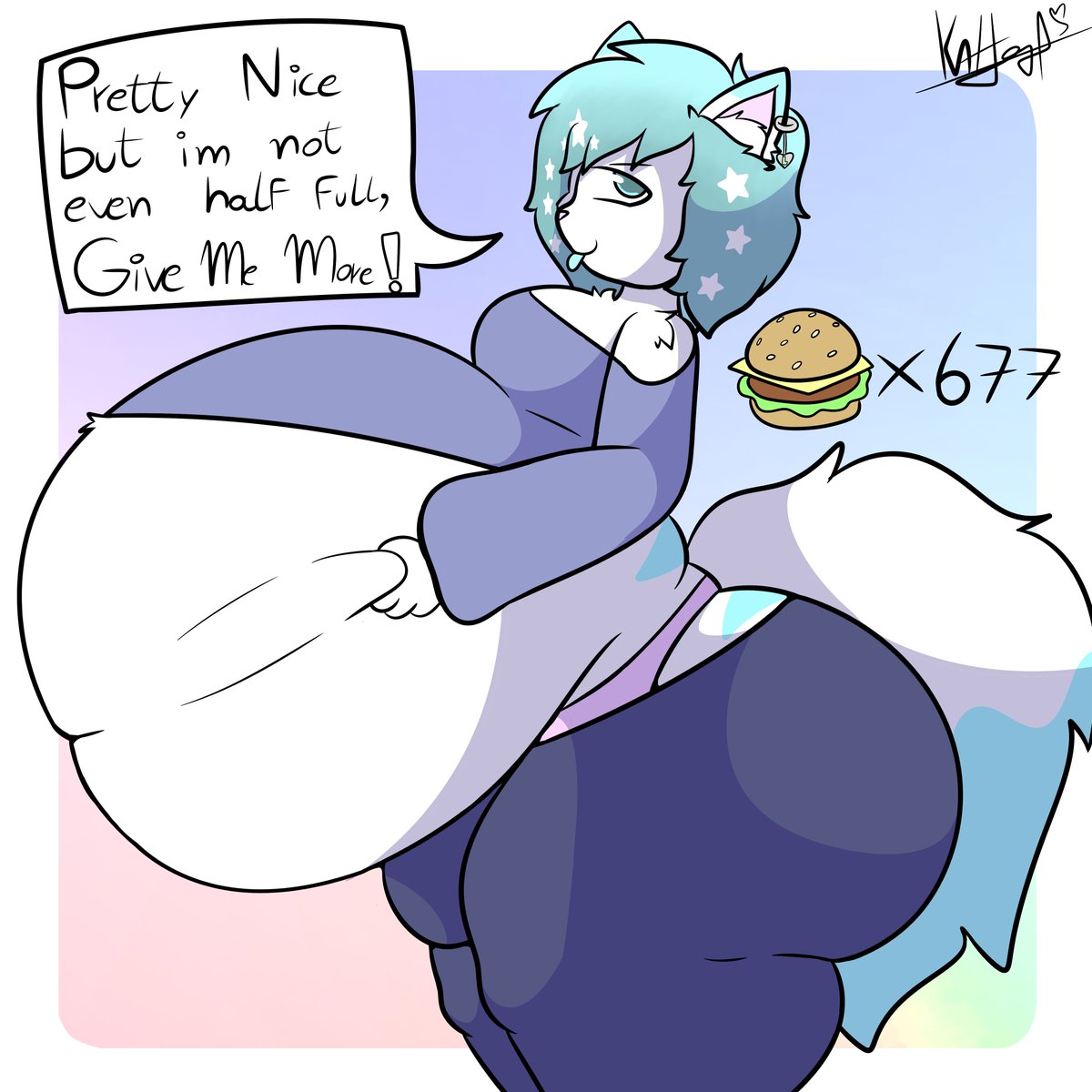 CMON!! i know yall can do better than that &gt;;3c 
FEED MEH MORE !! make my belly biggerrr &gt;:333

1 like = 1 borgor
1 repost = 2 borgor 
follow = 5 borgor

🩵🩵🩵