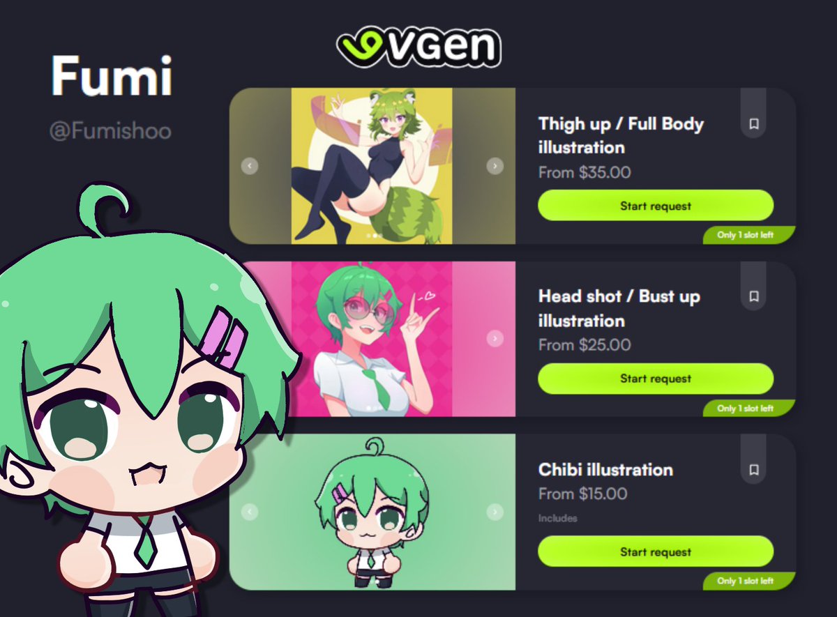 Fumishoo's tweet image. The other post got nerfed 👽 #VGencommissions