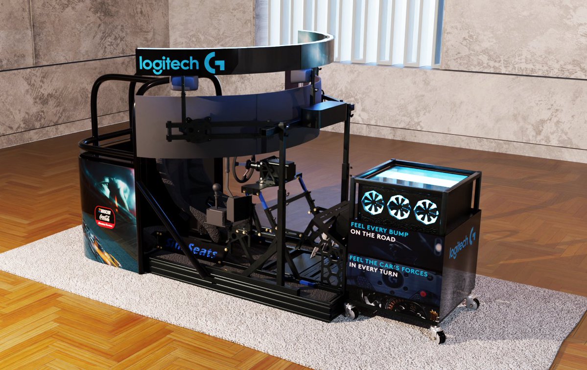 Sim Seats (@simseats) on Twitter photo Come visit us at Indy! We will be in our new <a href="/LogitechG/">Logitech G</a> gaming pods showing off their equipment.
3D designed by our designer and welder Mac Wood. Come visit us at Indy! We will be in our new <a href="/LogitechG/">Logitech G</a> gaming pods showing off their equipment.
3D designed by our designer and welder Mac Wood.