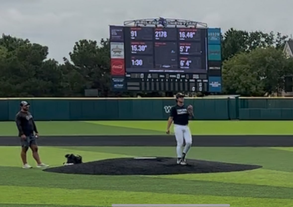 Ticking up on the mound. 📈 +90 MPH <a href="/msy_young/">Matt Young</a>