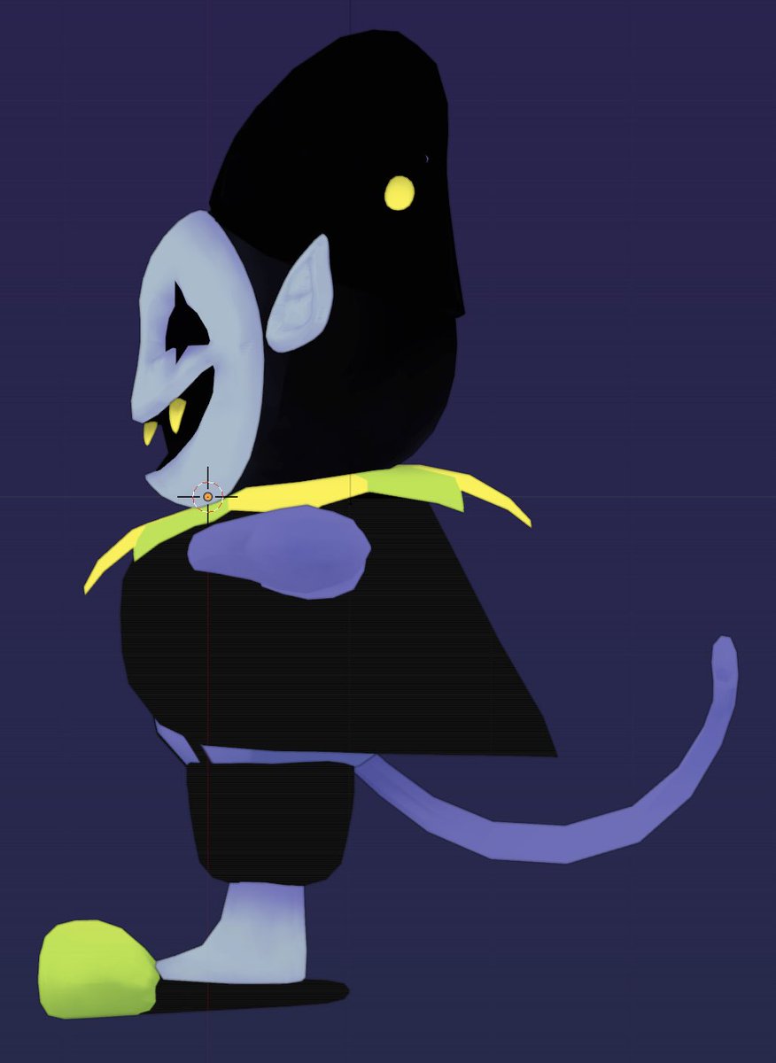 Giorno_cc's tweet image. Finished model #DELTARUNE