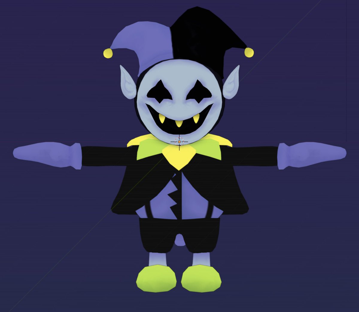 Giorno_cc's tweet image. Finished model #DELTARUNE