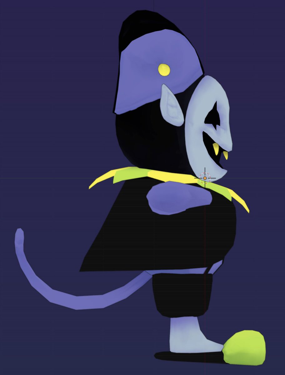 Giorno_cc's tweet image. Finished model #DELTARUNE
