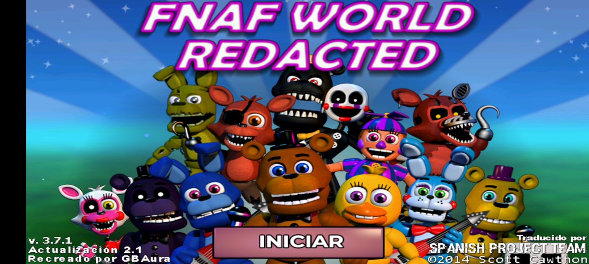 themultiverse0's tweet image. El multiverse va a jugar fnaf world jaja
Como por decima vez
Y el redacted porque no encontré apk del original