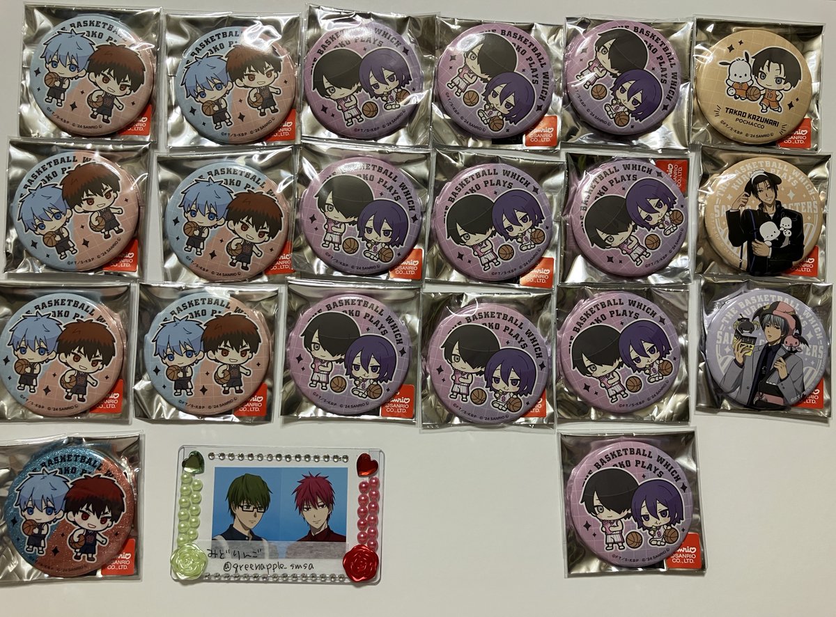 【譲渡】黒子のバスケ　黒バス　サンリオ

譲:黛、高尾、黒子&amp;火神、氷室＆紫原
求:ノーマル200円　グリッター440円　＋送料

高尾グリッターは等身、SDノーマルそれぞれまとめてお迎え希望です。
黒子＆火神グリッターはノーマル黒子＆火神全てお迎えください。