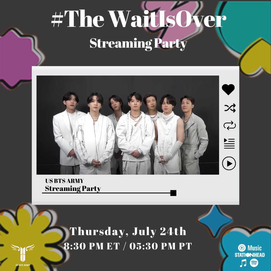 USBTSARMY's tweet image. Who's ready to stream??? Join our #TheWaitIsOver party and help finish the tracking week strong for PTD Live! See you in less than 1 hour!
We'll be live on .stationhead.com/USBTSARMY
5:30p PT / 6:30p MT / 7:30p CT / 8:30 ET
Don't have a premium account get the playlist and follow…