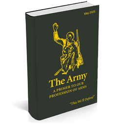 TRADOC's tweet image. 📖 Learn on the Go with the FM 1 Audiobook! 📖

Experience The Army: A Primer to Our Profession of Arms in a whole new way!  Audiobook now available at the link below.

rdl.train.army.mil/catalog-ws/vie…

#LeaderDevelopment #ArmyValues #ArmyReadiness