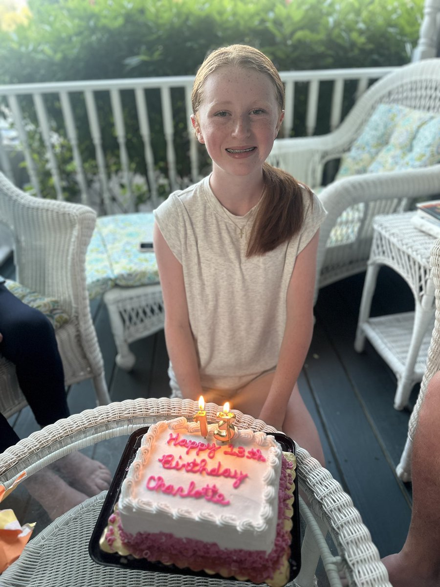 BrianPolian's tweet image. We have another teenager in the house! Happy birthday to Charlotte - the red headed menace.
