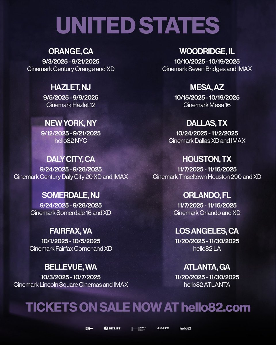 hello82PRESENTS's tweet image. &lt;ENHYPEN VR CONCERT : IMMERSION&gt; in the U.S.
Lights, Camera, IMMERSION 🎥✨ Secure your spot at the VR concert now!
Grab your tickets at hello82.com TODAY!
🔗 bit.ly/3TT9HS7
@ENHYPEN @AMAZE_VR
#ENHYPEN #엔하이픈 #IMMERSION #ENHYPENVRCONCERT #AmazeVR…