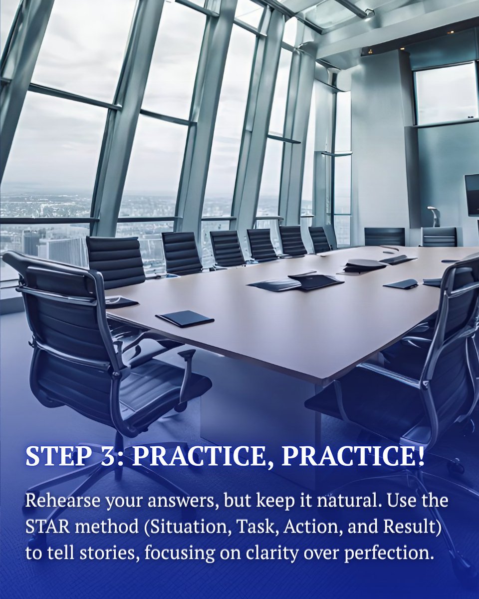 Sky_Inc_'s tweet image. 🎯 Here’s an interview game plan from Sky Inc to help you walk into your next interview feeling confident and prepared! From mindset to strategy, we’ve got you covered every step of the way. 💼
-
#interviewgameplan #jobinterviewtips #careerprep