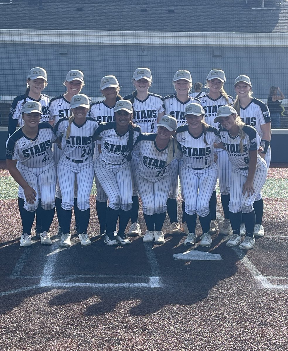 🌟🌟Elite 8️⃣🌟🌟
🆚 VA Glory National Christiansen 16U
📍 Grand Park D-16
⏰ 9:00 AM
Big comeback win this morning 6-5 and sealed it with a 9-3 victory in game 2 to make it to Elite 8️⃣❗️
<a href="/starsnationalfp/">Stars Organization</a> <a href="/GAStarsGeorgia/">Georgia Stars Fastpitch/National</a>
