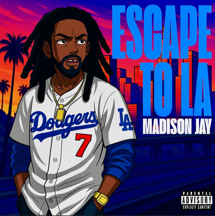 CEL_ENT's tweet photo. As A Tribute To The West Coast Independence, @TheMadisonJay Takes Flight With #EscapeToLA
#Stream: https://t.co/MX9dLygFwr
#MadisonJay #EscapeToLA #WakeCounty #NotoriousBIG #Kurupt #TheDoggPound #LBCCrew #RapsLikeWrestling3 #Braces #CELBlog https://t.co/xPQtGhOIon