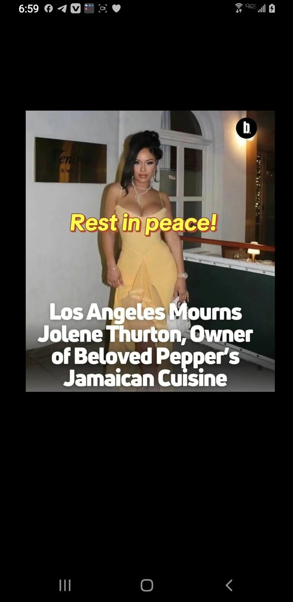 Jolene was stab to death in Los Angeles  may her soul rip 🙏 💯🇯🇲🎀
