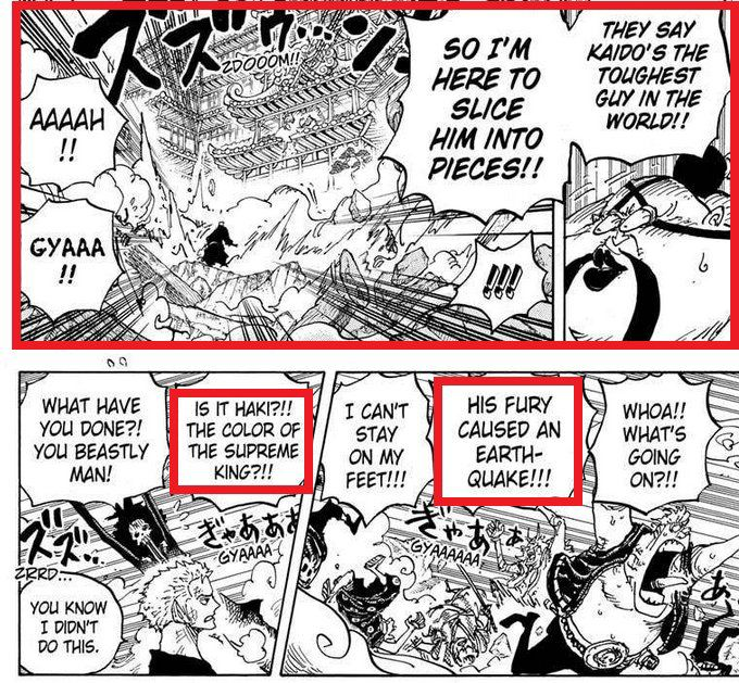 fenayer1's tweet image. #ONEPIECE 
This thread is going to illustrate how Zoro&apos;s mastery over Conqueror’s Haki has reached an unprecedented level based on the statements we have so far :