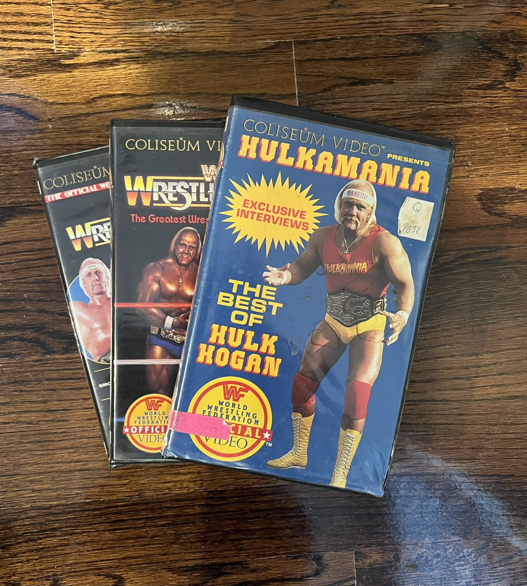 SullivanBooks's tweet photo. Today feels like an appropriate day to dust off the VCR and celebrate Hulkamania. #RIPHulkHogan https://t.co/LARBxkBEvB