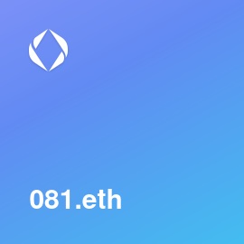 081.eth bought for 7.00 ETH (25,801.44 USD) on Opensea via Ensvision  #ENS #Web3Names #EnsNames  

opensea.io/assets/ethereu… 

Claim NFT Platform's Airdrop 🎁 <a href="/Freeexyz/">Freee</a>