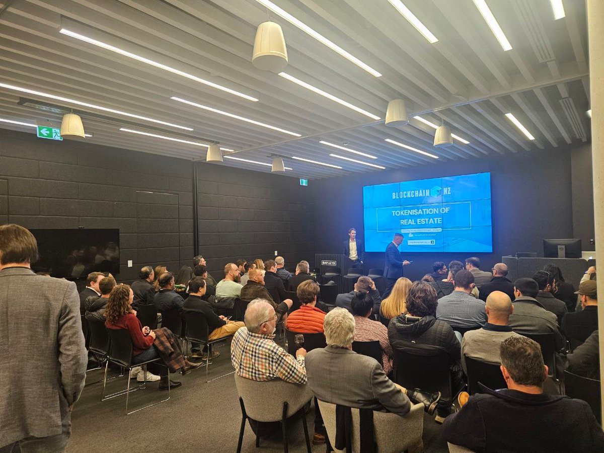 New Zealand’s not just watching, it’s building.
Packed room. Regulator on stage. Real-time tokenization demo.
The future of real estate is definitely on-chain.