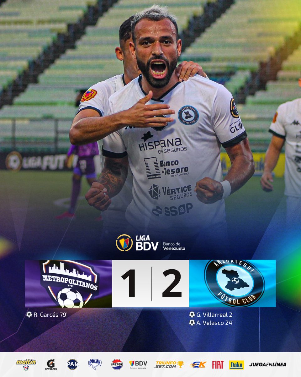 LigaFUTVE's tweet image. 👊🏼 • @Anzoategui_FC suma sus primeros tres puntos del Clausura con el regreso al gol de Antony Velasco
🔥 • El equipo oriental pegó fuerte en el arranque del partido y supo sostener la ventaja
#LigaBancoDeVenezuela