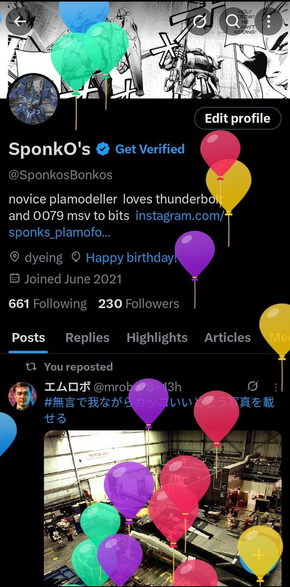 SponkosBonkos's tweet image. Yipee, wahoo, yahoo even. That makes year 19 on this planet and almost 10 years building gunpla 😌