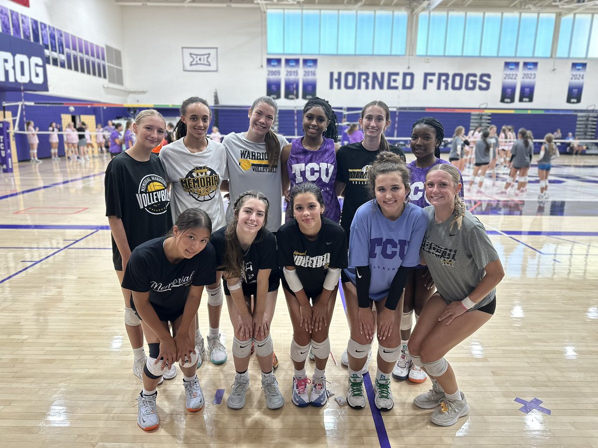 What an amazing experience for these girls this week! Thank you <a href="/TCUvolleyball/">TCU Volleyball</a> for hosting a great camp. These girls had so much fun, learned tons, and are ready to showcase for tryouts! 🖤💛⚔️