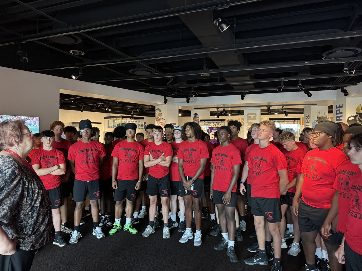 Had a great time in Canton today at the Pro Football Hall of Fame! Great trip with our guys learning about the history of the game! Practice and spending time together as a team!