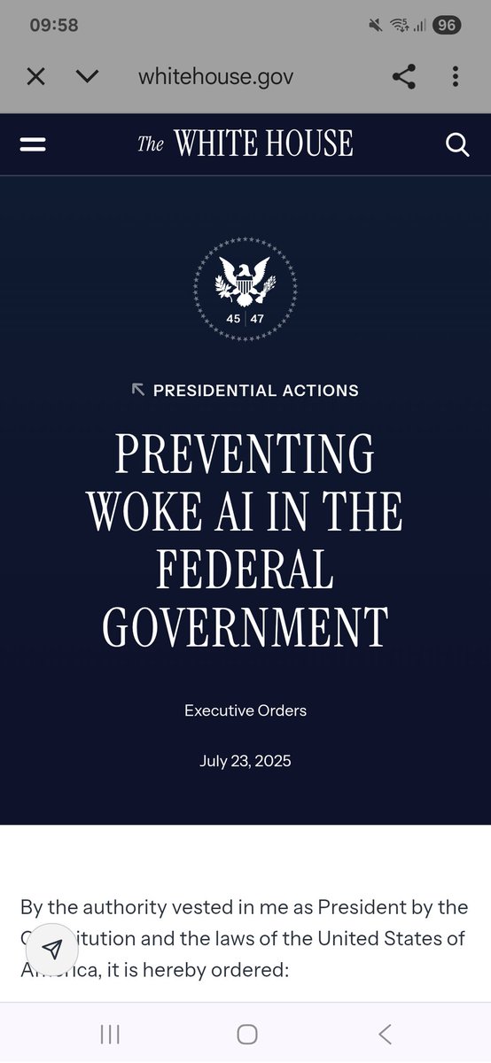 MikeLuoOfficial's tweet image. Great day for the US. Unlikely to see it replicated here as many of our government agencies have banned AI altogether, in the age of AI.
