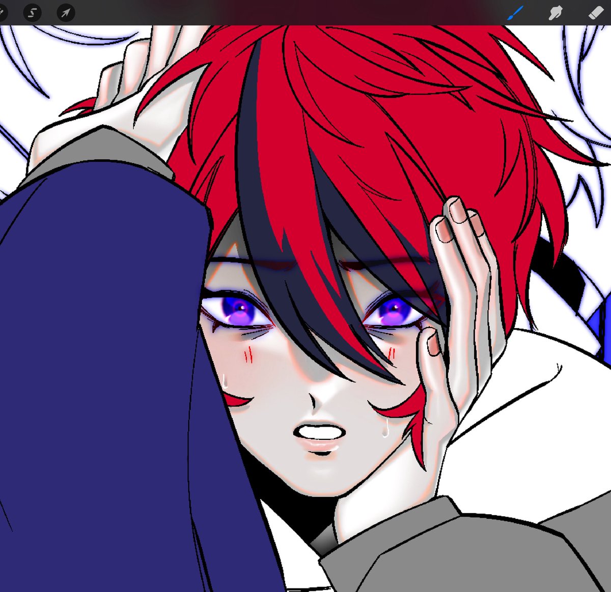 running_rams's tweet image. I missed drawing anime eyes ngl ಥ_ಥ
