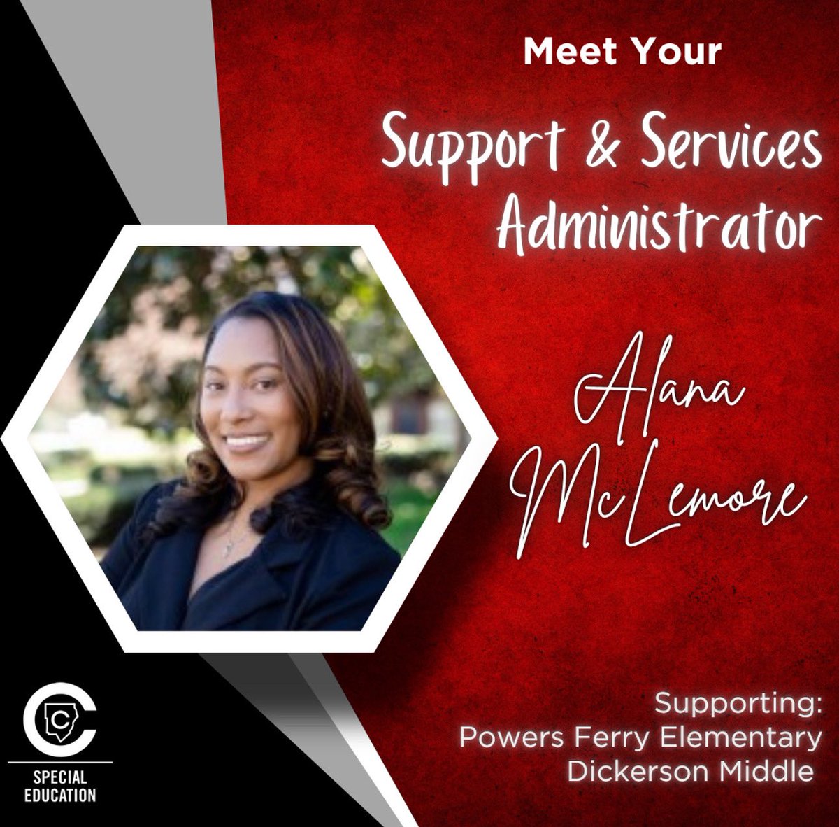 CCSD Special Education (@ccsdspecialed) on Twitter photo 🌟 Meet Alana McLemore! 🌟
We’re thrilled to welcome Alana to the SSA team! She’ll be supporting Powers Ferry Elementary and Dickerson Middle, bringing her heart for students and a focus on building strong school partnerships. <a href="/PowersFerryES/">Powers Ferry Elementary School</a> 🌟 Meet Alana McLemore! 🌟
We’re thrilled to welcome Alana to the SSA team! She’ll be supporting Powers Ferry Elementary and Dickerson Middle, bringing her heart for students and a focus on building strong school partnerships. <a href="/PowersFerryES/">Powers Ferry Elementary School</a>