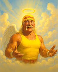 This one hit hard.  The Hulkster has always been one of my favorites and embodied 1980’s wrestling from my childhood.  
Rip Hulk Hogan, I know you’re a man of God and Hulkamania is runnin’ wild in Heaven now, brother.  🙏🏼✝️