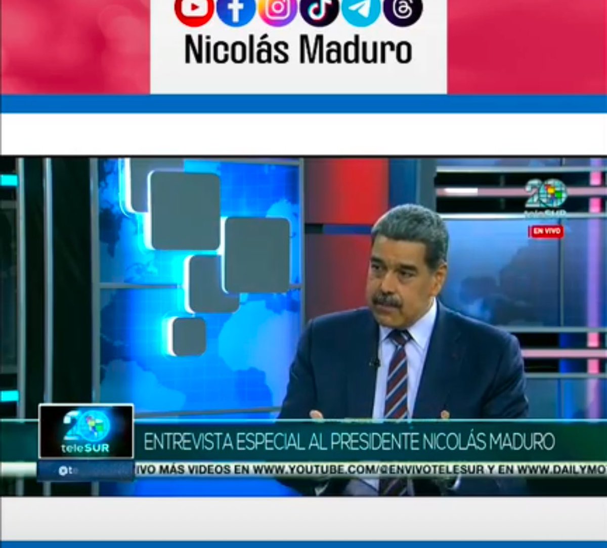 ELESPINITO's tweet image. #ÚltimoMinuto Presidente Nicolás Maduro confirmó que Chevron sigue operando en Venezuela. “Hay mesas de trabajo para que Chevron se reincorpore…yo quiero que siga 100 años más”, dijo el Jefe de Estado en entrevista especial a Telesur