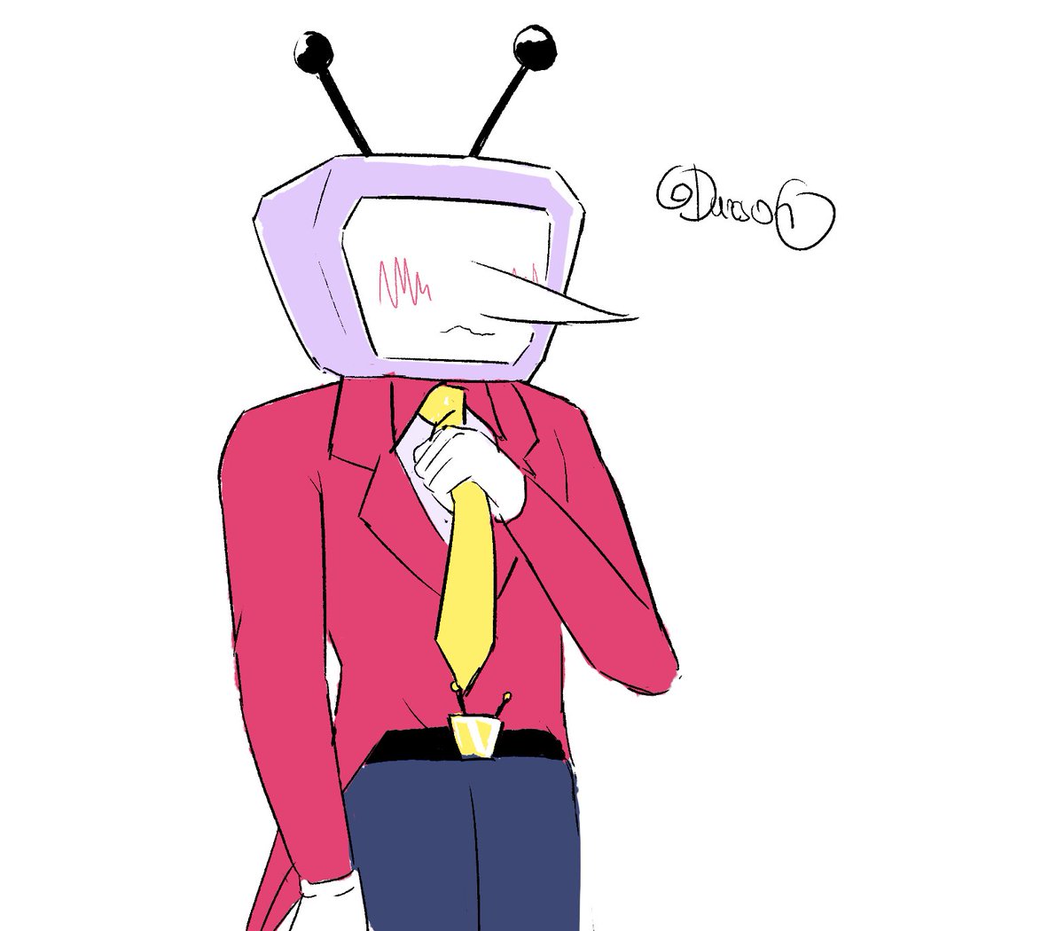 DareSono's tweet image. #DELTARUNE - Tenna doodle