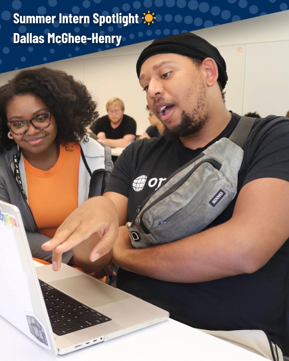 umsi's tweet image. MSI student Dallas McGhee-Henry is prototyping possibility. 🚀
In a self-led summer internship, he’s advancing his own venture: Under-Imagined Futures, a creative production company uplifting Afrofuturistic stories.
🌱 His advice for fellow founders? Take care of yourself, too.
