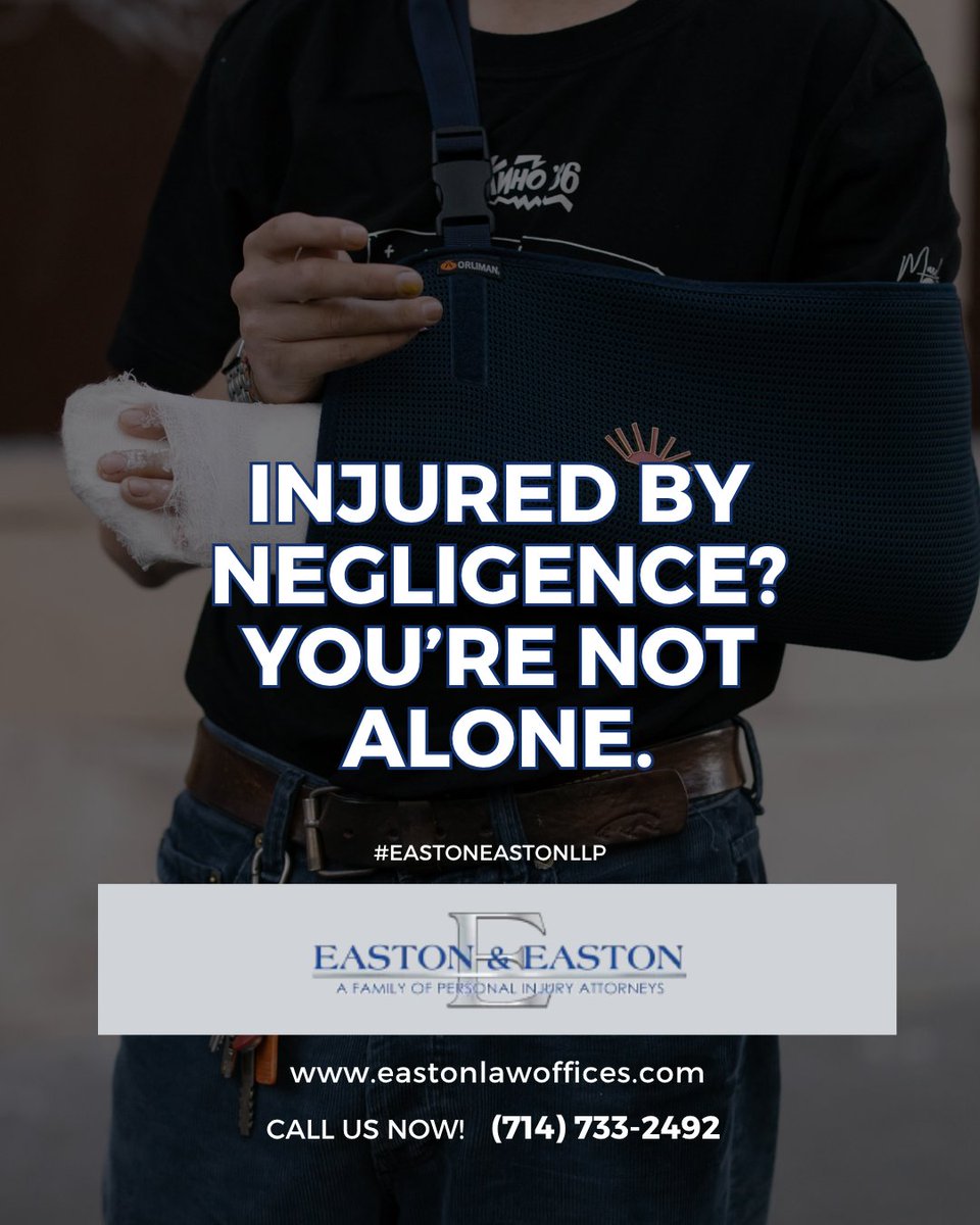 EandELaw's tweet image. Life after an injury can feel overwhelming. At Easton &amp;amp; Easton, we stand with victims of negligence to ensure they receive the care, justice, and compensation they deserve. #PersonalInjuryLaw #ClientFocused #EastonAndEaston