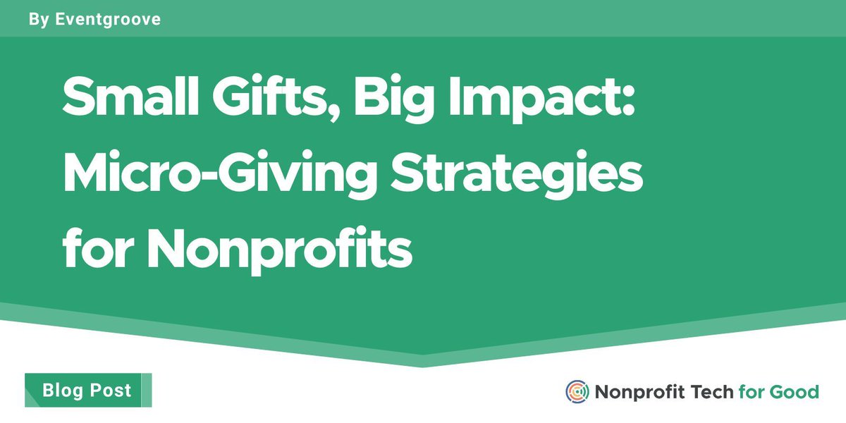 nonprofitorgs's tweet image. Small Gifts, Big Impact: Micro-Giving Strategies for Nonprofits: buff.ly/jwuAl8n 💸