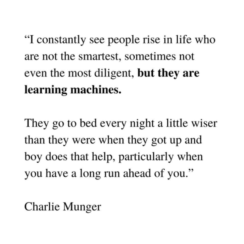 Be a learning machine…