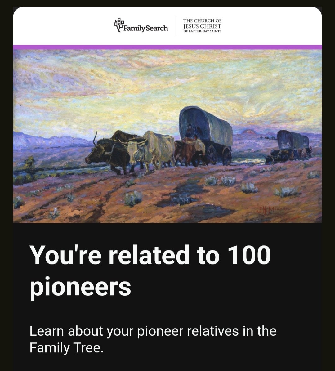 FaithLikeAbish2's tweet image. Not bad for a first gen convert! I guess I do have pioneer ancestors