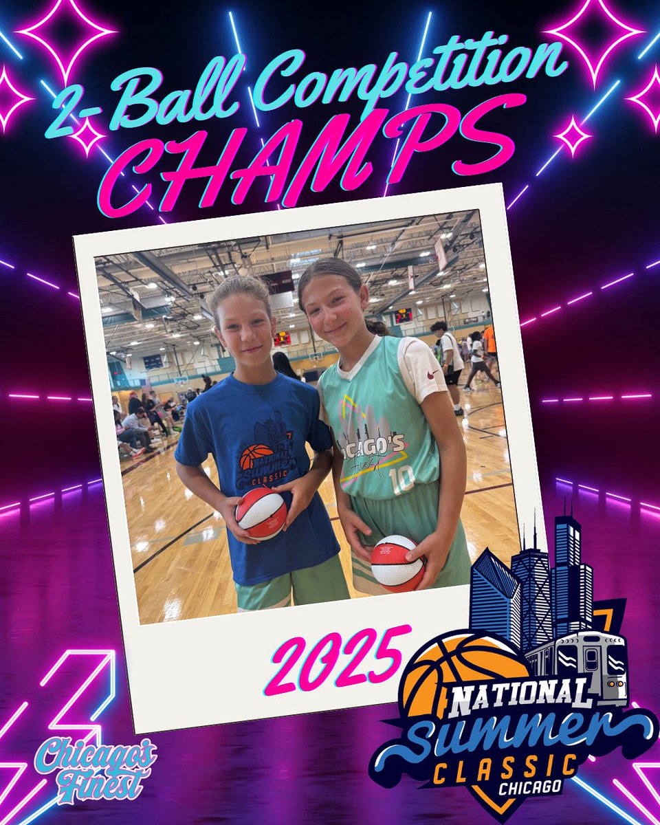 chi_finest_ball's tweet image. Annie Longo &amp;amp; Grace Greif win the 5th grade 2-Ball Competition! 🏆
