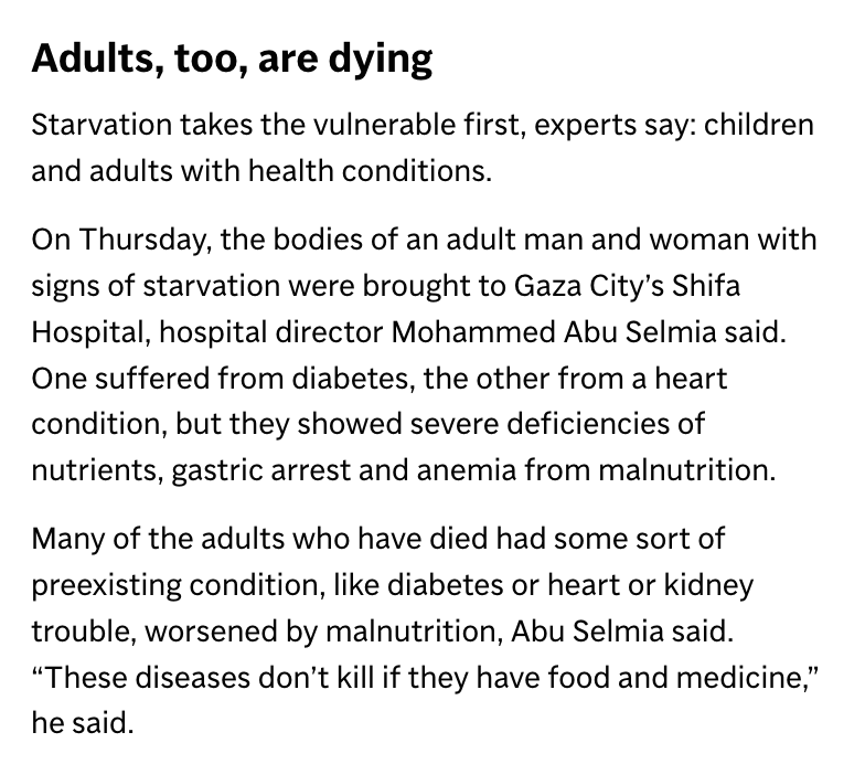 "Adults, too, are dying"