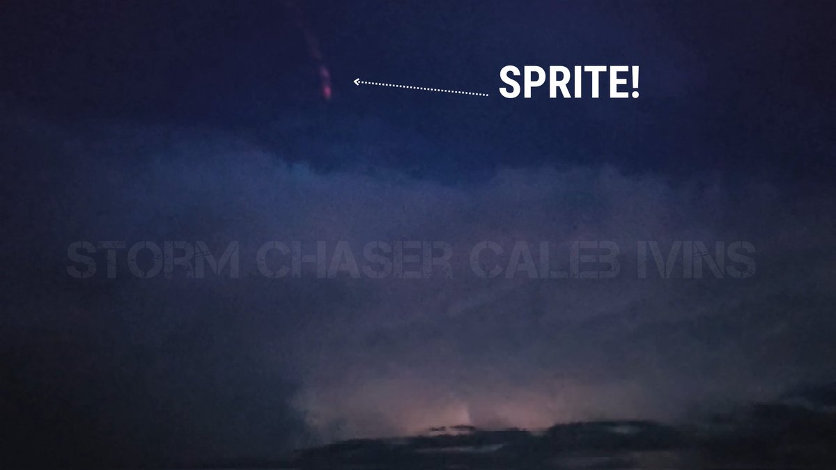 I accidentally captured a Sprite tonight! From Wells county! 

Sprites (or TLEs)  are rare electrical vertical discharges above a thunderstorm, sometimes reaching 50+ miles high! These are triggered by powerful positive cloud to ground lightning strikes!
<a href="/NWSIWX/">NWS Northern Indiana</a>