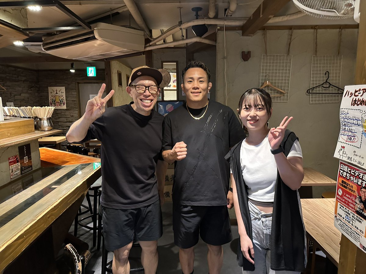 新居すぐるさん、なつきちゃんと朝からコラボ