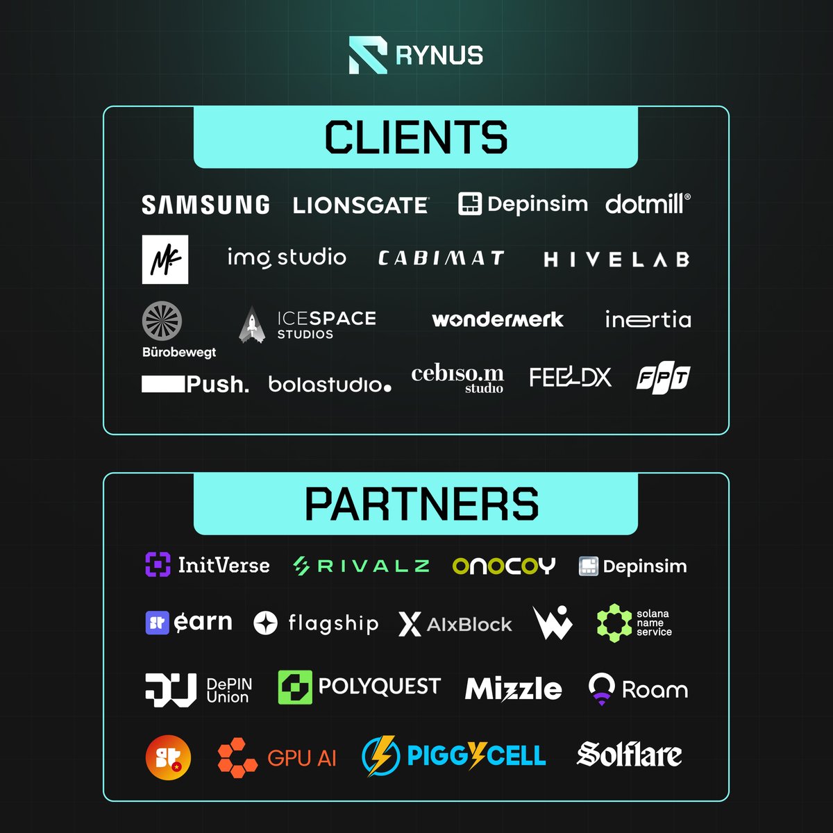 Rynus_io's tweet image. ๐ง๐ต๐ฒ ๐ฅ๐๐ป๐๐ ๐ฅ๐ช๐ ๐๐ฒ๐ฃ๐๐ก ๐๐น๐น๐ถ๐ฎ๐ป๐ฐ๐ฒ ๐ถ๐ ๐๐ฟ๐ผ๐๐ถ๐ป๐ด! ๐ค๐
From decentralized compute innovators to trusted Web2 clients, we are proud to be at the forefront of the DePIN and RWA revolution on Solana. With our vGPU NFTs, weโre bridging the gap betweenโฆ