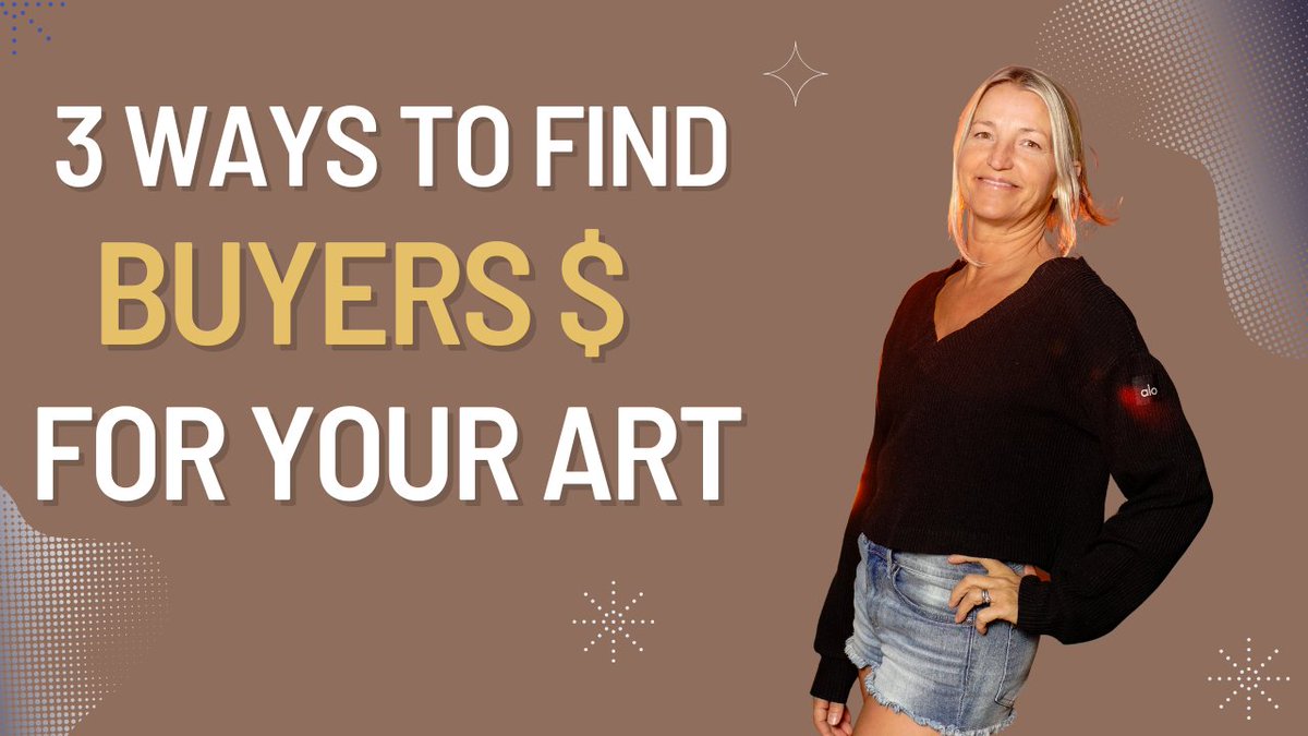 Three Ways to Find BUYERS for Your Art youtu.be/Cm-OrXSmS2c?si… via <a href="/YouTube/">YouTube</a>