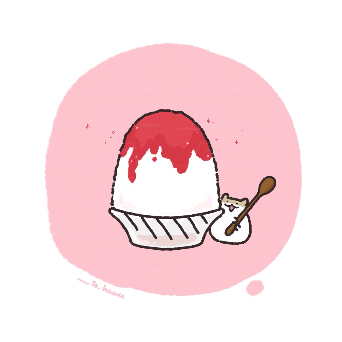 ___to86's tweet image. #かき氷の日 #はぎとはむちゃん
以前食べたもりもりかき氷🍧🐹✨️(再掲)