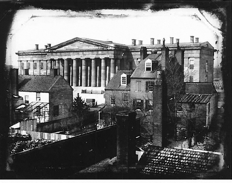 BuckRight's tweet image. Washington DC.
Incredible ancient building sitting in the swamp.
Absurd to believe we built this for a patent office 180 plus years ago.
This building would have been hundreds of years old at time of photograph.
“View of US Patent Office Building (1846.)Photo Credit: From…