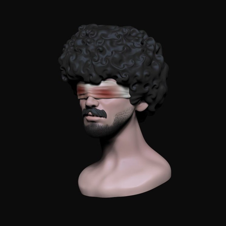 itisVCUT's tweet image. It&apos;s 4 am and i dont want off sculpting.. 4 hrs self portrait. Gn zzz