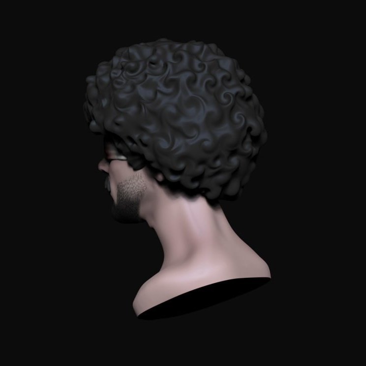 itisVCUT's tweet image. It&apos;s 4 am and i dont want off sculpting.. 4 hrs self portrait. Gn zzz