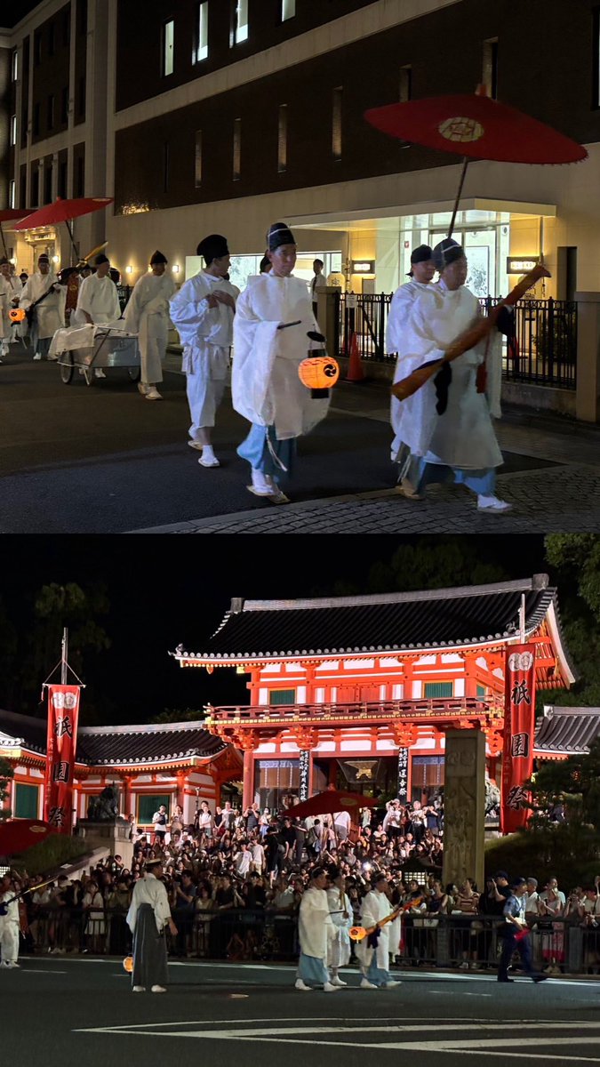 Maehara2016's tweet image. 昨日は、「宮本組」の一員として、祇園祭「還幸祭」(後祭)にご奉仕しました。私が担当した「御宝」は「御剣」でした。結構な重さで、森さんと2人で交代しながらご奉仕させていただきました。皆様、おめでとうございました。お疲れ様でした。(誠)