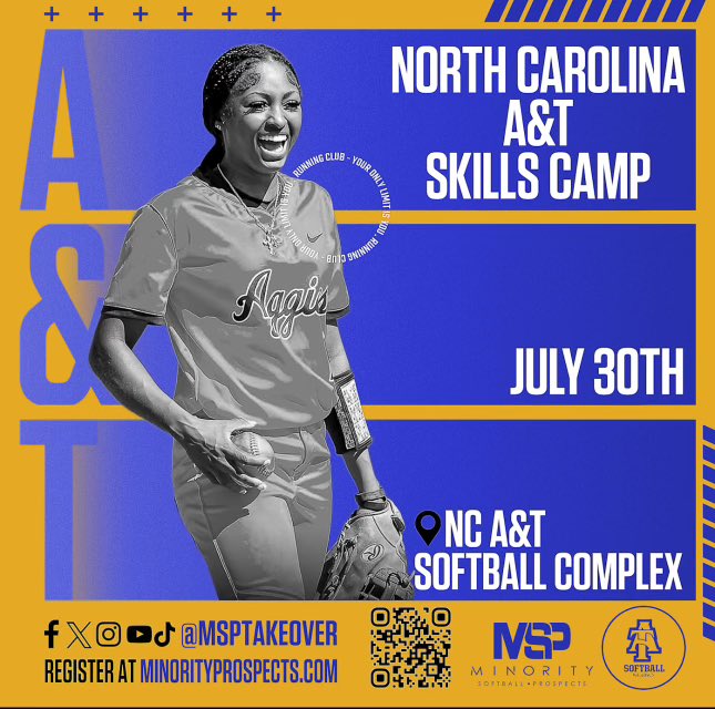 NCATSOFTBALL's tweet image. If you are having any issues with the QR code please dm us ! Thank you and Aggie Pride🐾💙