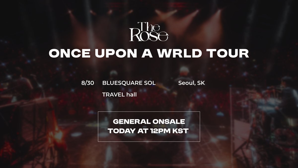 TheRose_0803's tweet image. [Once Upon A WRLD Tour]

Seoul, KR

General Onsale Live Now
Today at 12PM (local)

Get Tickets: 🔗 officialtherose.com/once-upon-a-wr…

#OnceUponAWRLD