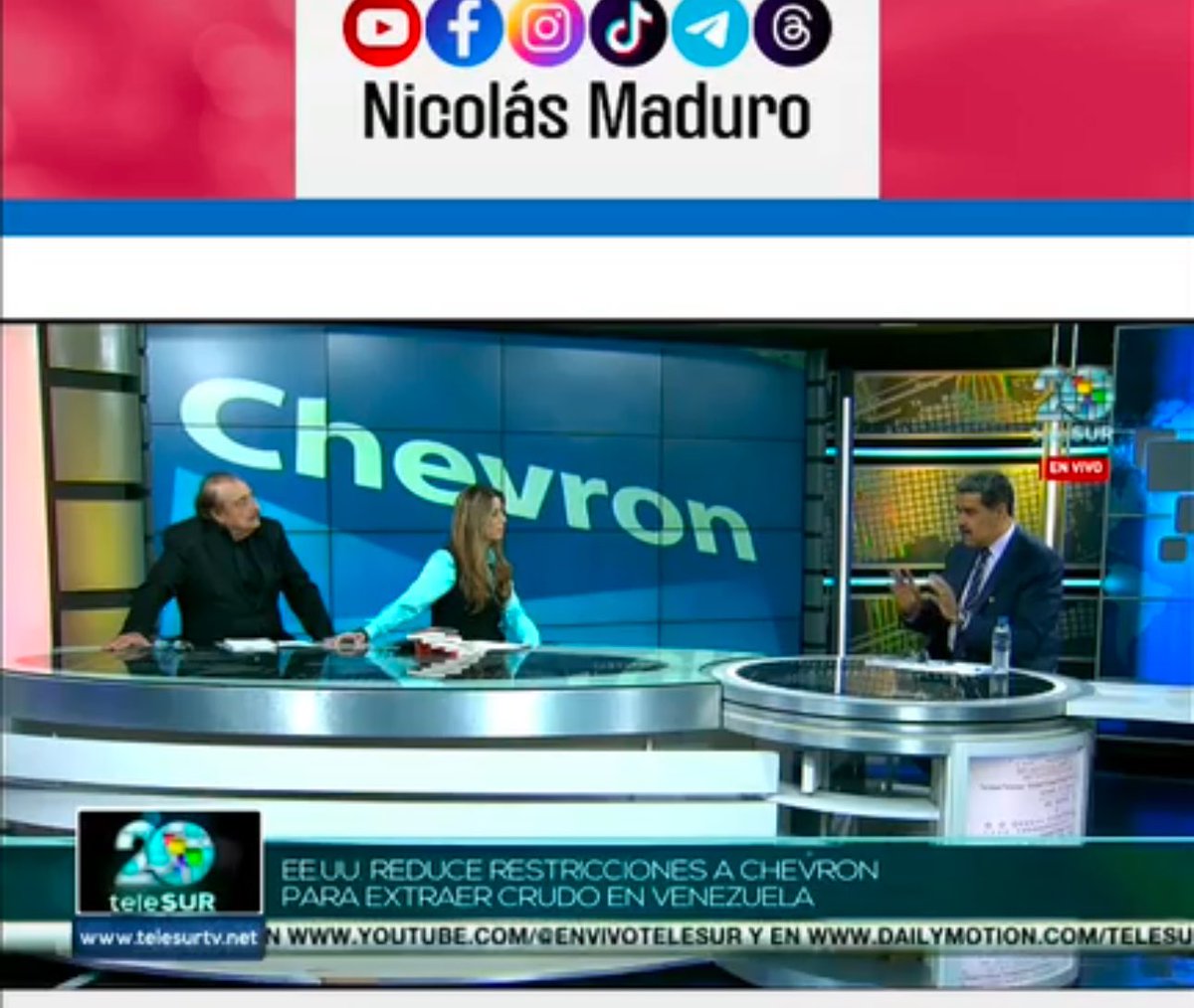 ELESPINITO's tweet image. #ÚltimoMinuto Presidente Maduro habla en ⁦@teleSURtv⁩ sobre las relaciones Venezuela-Estados Unidos. “Hoy tenemos relaciones de comunicación permanente diaria…esté quien esté en la Casa Blanca siempre insistiremos en hablar”
